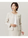 【セットアップ対応】Light Tweed ノーカラー ジャケット J.PRESS LADIES L ジェイプレス ジャケット・アウター ノーカラージャケット ...