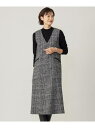【SALE/30%OFF】ウールシルクツイードグレンチェック ジャンパースカート J.PRESS ジェイプレス ワンピース・ドレス ジャンパースカート ブラウン...