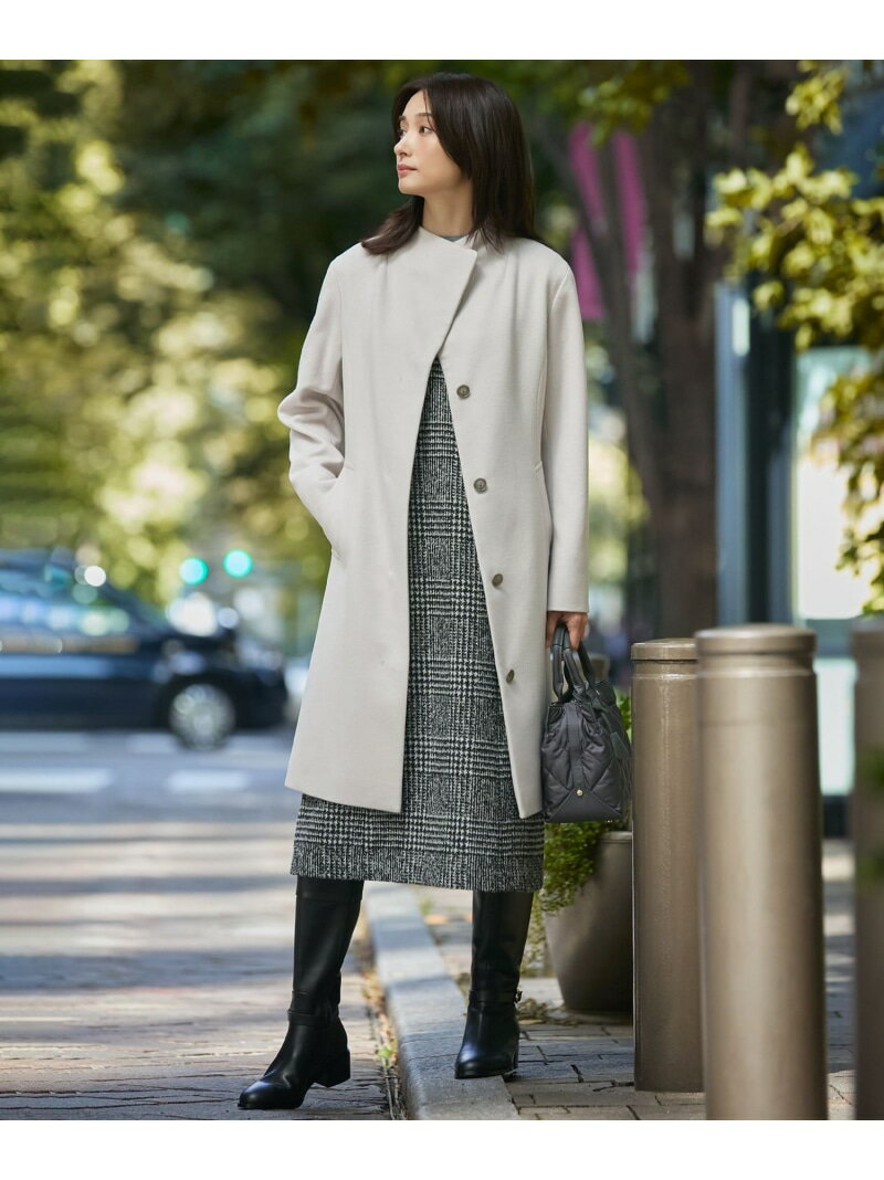 【SALE／30%OFF】ウールシルクツイードグレンチェック ジャンパースカート J.PRESS ジェイプレス ワンピース・ドレス ジャンパースカート ブラウン ブラック【RBA_E】【送料無料】[Rakuten Fashion]