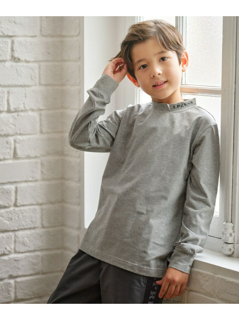 Rakuten - 【SALE／30%OFF】【110-130cm】スパンフライス ハイネックカットソー J.PRESS ジェイプレス トップス カットソー・Tシャツ グレー ネイビー【RBA_E】【送料無料】[Rakuten Fashion]