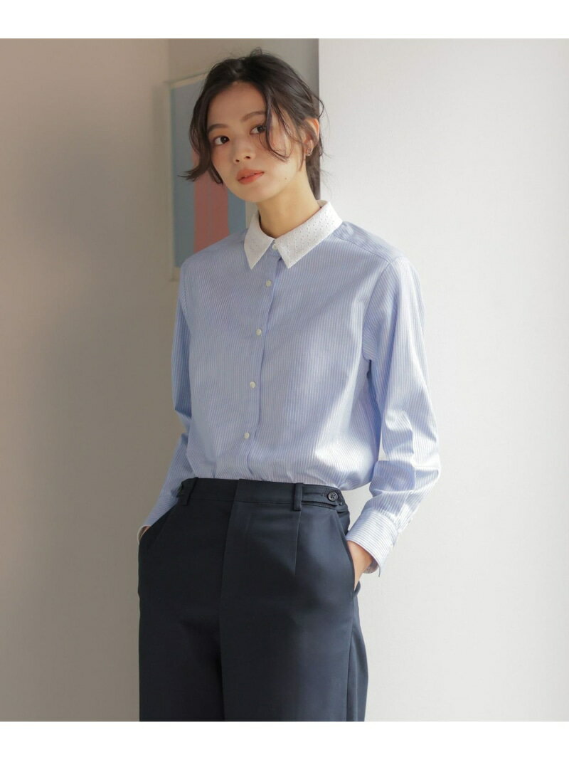 Rakuten - 【WEB限定カラーあり・2way】エステネージュ TYPEWRITER STRIPE シャツ J.PRESS ジェイプレス トップス シャツ・ブラウス ブルー ホワイト【送料無料】[Rakuten Fashion]