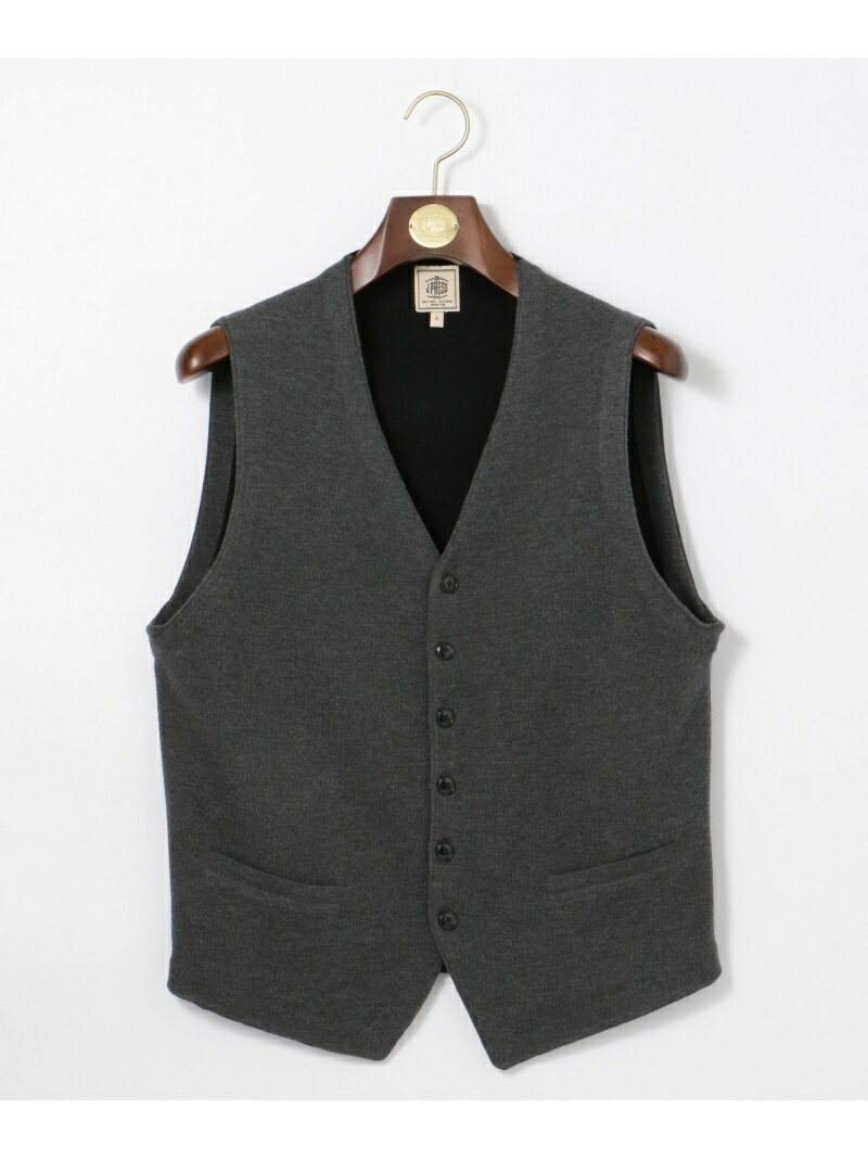 【CASH WOOL】ハイゲージニットベスト J.PRESS ジェイプレス トップス ニット ネイビー グレー【送料無料】[Rakuten Fashion]