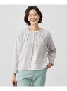 【SALE/40%OFF】ハイゲージポンチ カーディガン J.PRESS LADIES L ジェイプレス トップス カーディガン グレー ブルー ベージュ【RB...