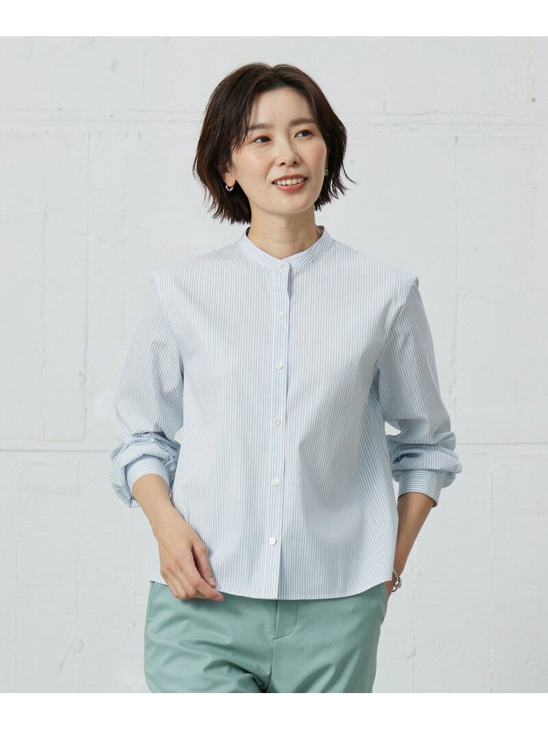 Rakuten - 【SALE／50%OFF】【洗える】BEZ VEGA バンドカラー ブラウス J.PRESS LADIES L ジェイプレス トップス シャツ・ブラウス ホワイト【RBA_E】【送料無料】[Rakuten Fashion]