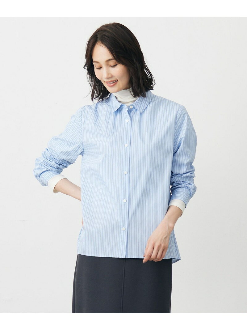 Rakuten - 【SALE／30%OFF】BEZ ドビーストライプ シャツカラー ブラウス J.PRESS ジェイプレス トップス シャツ・ブラウス ブルー ホワイト【RBA_E】【送料無料】[Rakuten Fashion]