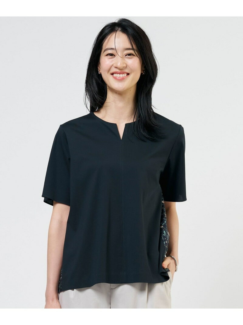 Rakuten - 【一枚で着映え】LIBERTYコンビ バックデザイン カットソー J.PRESS ジェイプレス トップス カットソー・Tシャツ グレー ネイビー【送料無料】[Rakuten Fashion]