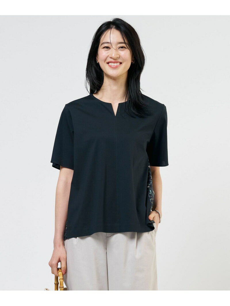 Rakuten - 【一枚で着映え】LIBERTYコンビ バックデザイン カットソー J.PRESS ジェイプレス トップス カットソー・Tシャツ グレー ネイビー【送料無料】[Rakuten Fashion]