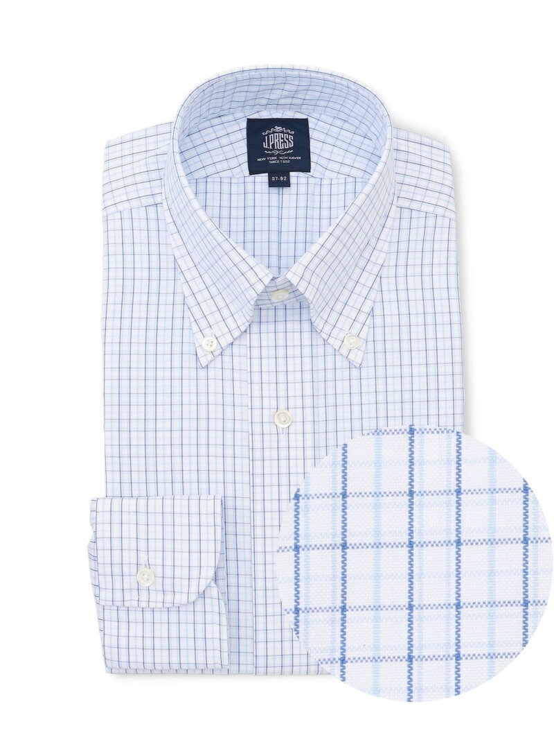 Rakuten - 【PREMIUM PLEATS / 形態安定】タッタソールチェック ドレスシャツ / B.D. J.PRESS ジェイプレス トップス シャツ・ブラウス ブルー ワインレッド【送料無料】[Rakuten Fashion]