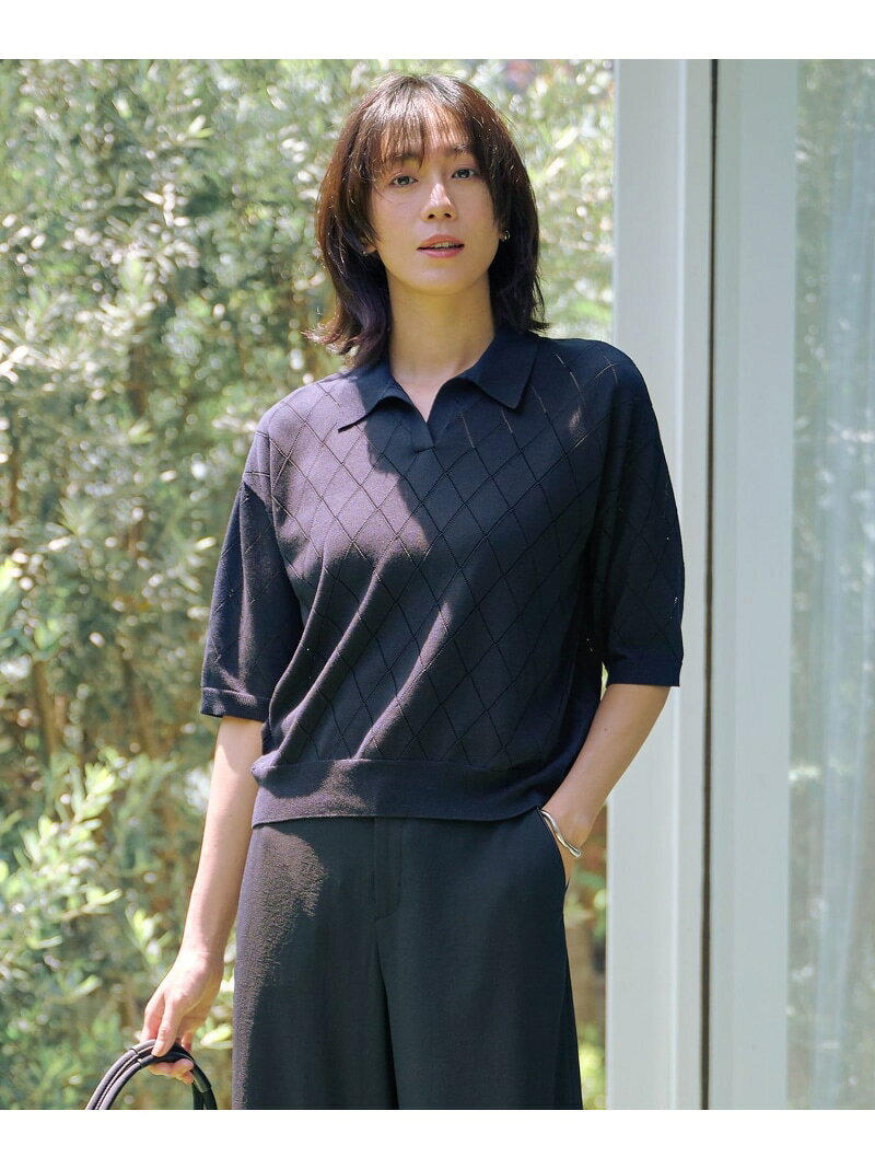 Rakuten - 【SALE／40%OFF】【洗える・抗菌防臭】COTTON POLYESTER ポロ ニット J.PRESS ジェイプレス トップス ニット グレー ブルー ネイビー【RBA_E】【送料無料】[Rakuten Fashion]