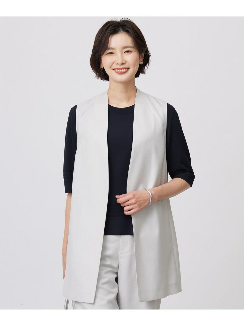 【セットアップ対応・洗える・UV加工・吸水速乾】OXIJEWELストレッチ ジレ J.PRESS ジェイプレス ジャケット・アウター その他のジャケット・アウター グレー ネイビー ベージュ【送料無料】[Rakuten Fashion]