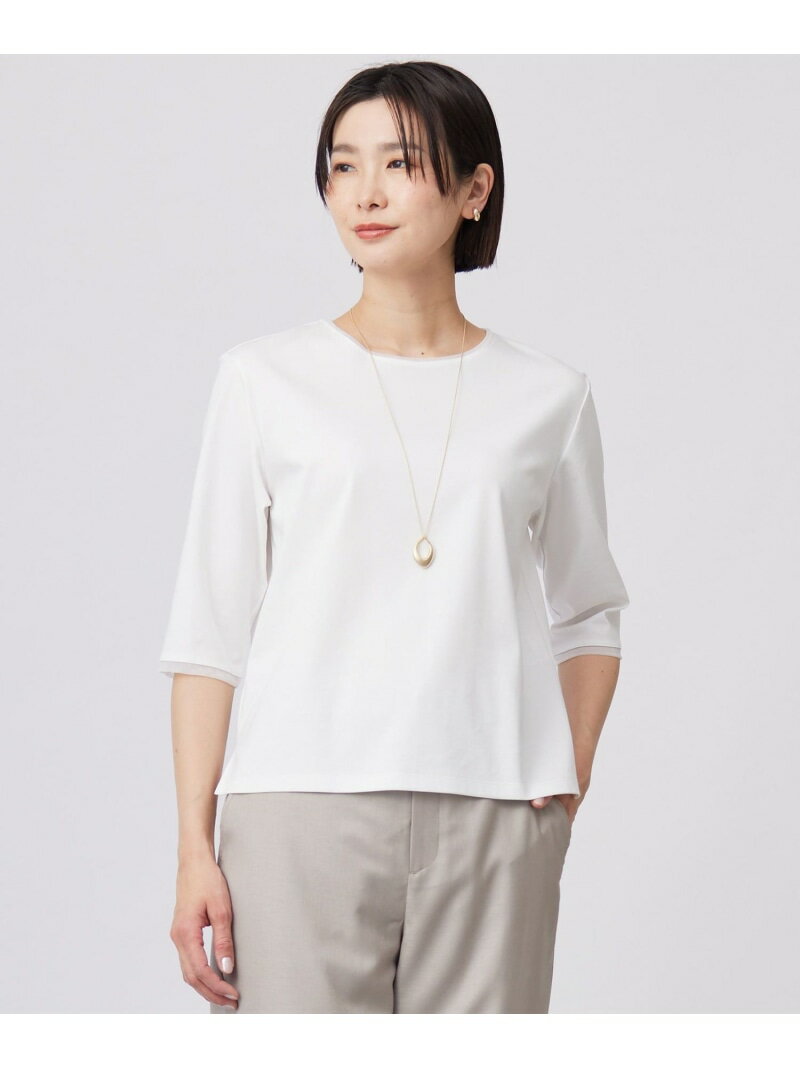 Rakuten - 【SALE／40%OFF】【WEB限定カラーあり・洗える】スムースジャージー カットソー J.PRESS LADIES L ジェイプレス トップス カットソー・Tシャツ グレー ネイビー ホワイト【RBA_E】【送料無料】[Rakuten Fashion]