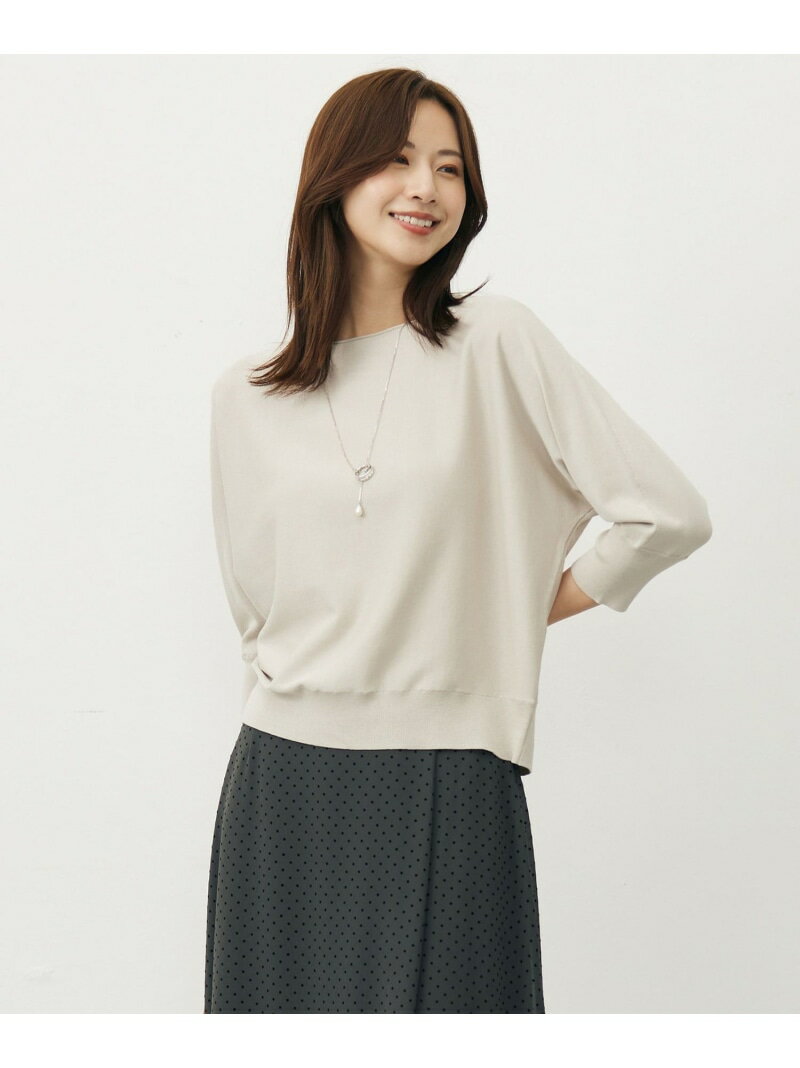 Rakuten - 【SALE／40%OFF】【WEB限定カラーあり・洗える・抗菌防臭】COTTON POLYESTER ドルマンスリーブ ニット J.PRESS LADIES L ジェイプレス トップス ニット ピンク オレンジ グレー ネイビー ブルー【RBA_E】【送料無料】[Rakuten Fashion]