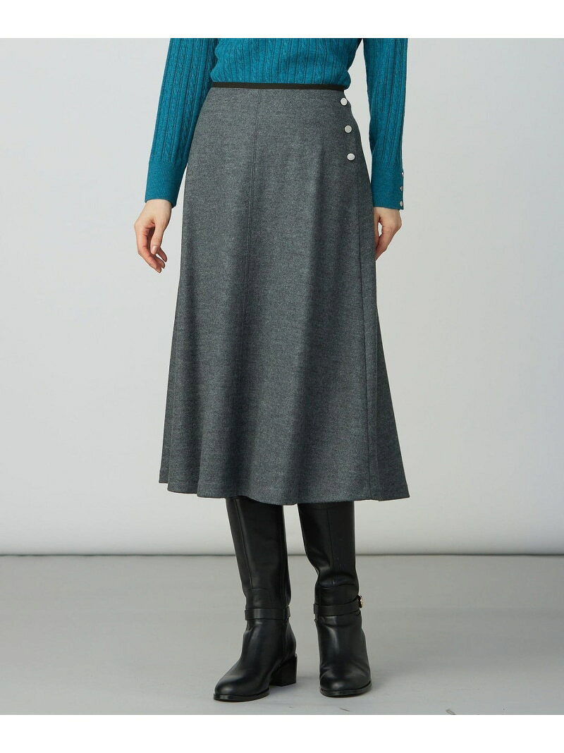 Rakuten - 【SALE／30%OFF】ウールスムース スカート J.PRESS LADIES L ジェイプレス スカート ロング・マキシスカート ベージュ ネイビー グレー【RBA_E】【送料無料】[Rakuten Fashion]