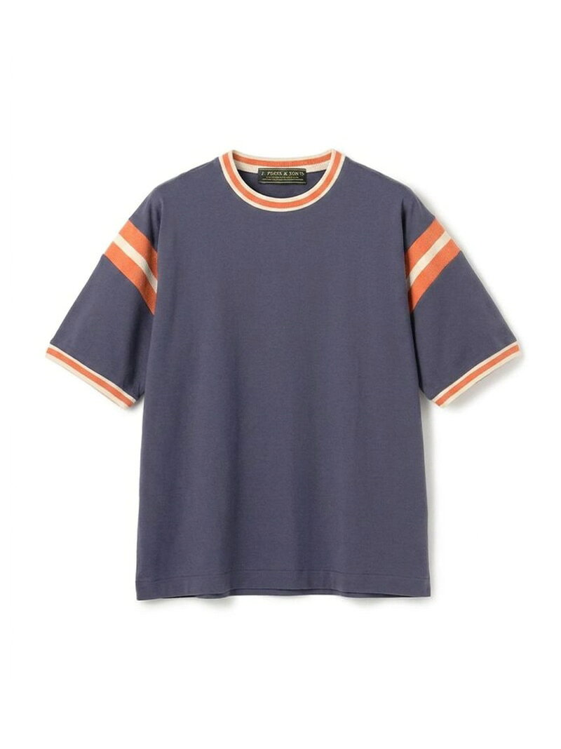 【WEB・一部店舗限定】IVY Ringer T-shirt J.PRESS ジェイプレス トップス カットソー・Tシャツ ネイビー【送料無料】[Rakuten Fashion]