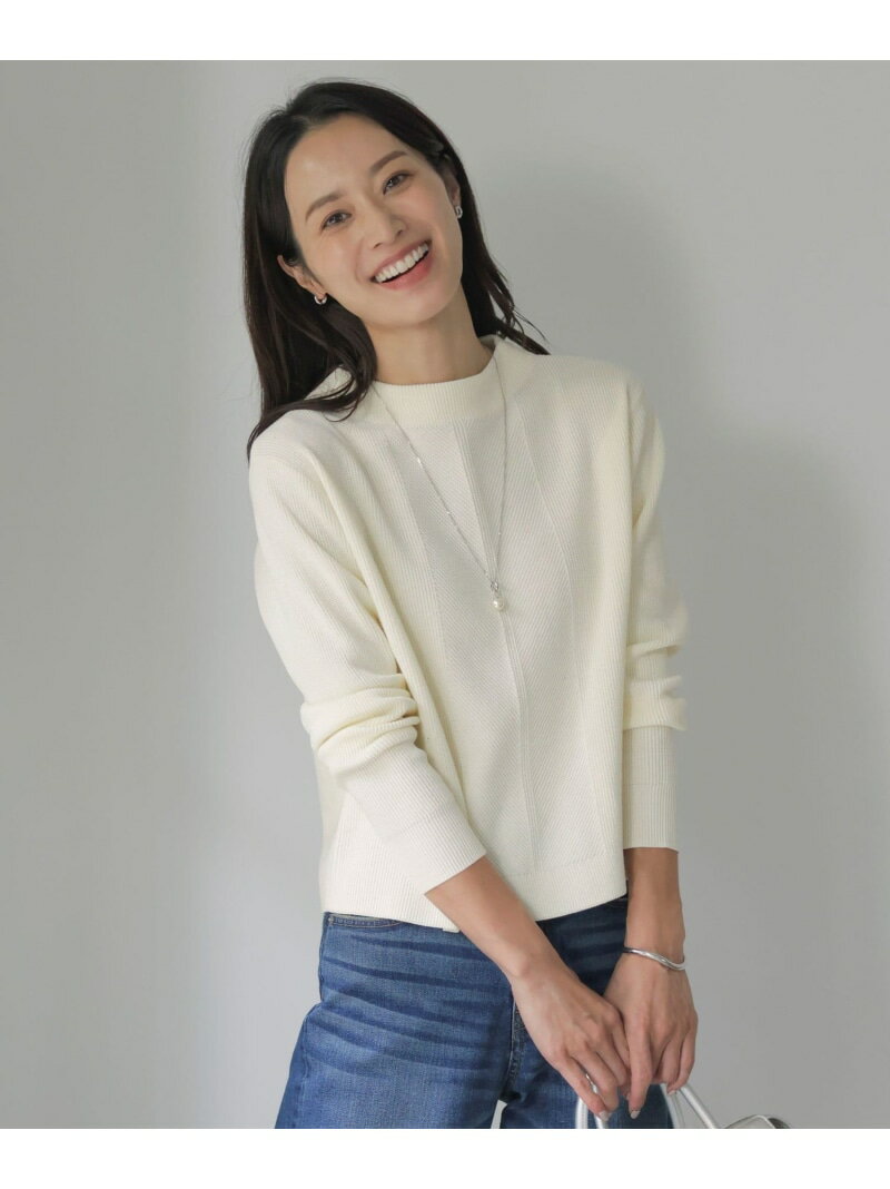 Three-Quarter Knit - 【SALE／50%OFF】【洗える】CLEAR COTTON BLEND ボトルネック ニット J.PRESS LADIES L ジェイプレス トップス ニット ホワイト ピンク イエロー グリーン【RBA_E】【送料無料】[Rakuten Fashion]
