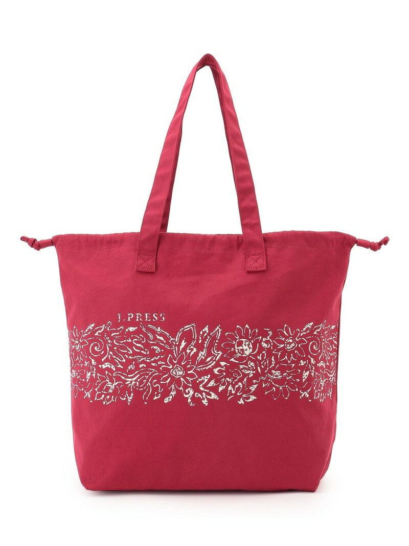 【J.PRESS YACHT CLUB】コットンキャンバス トートバッグ J.PRESS ジェイプレス バッグ トートバッグ ホワイト ネイビー ワインレッド【送料無料】[Rakuten Fashion]