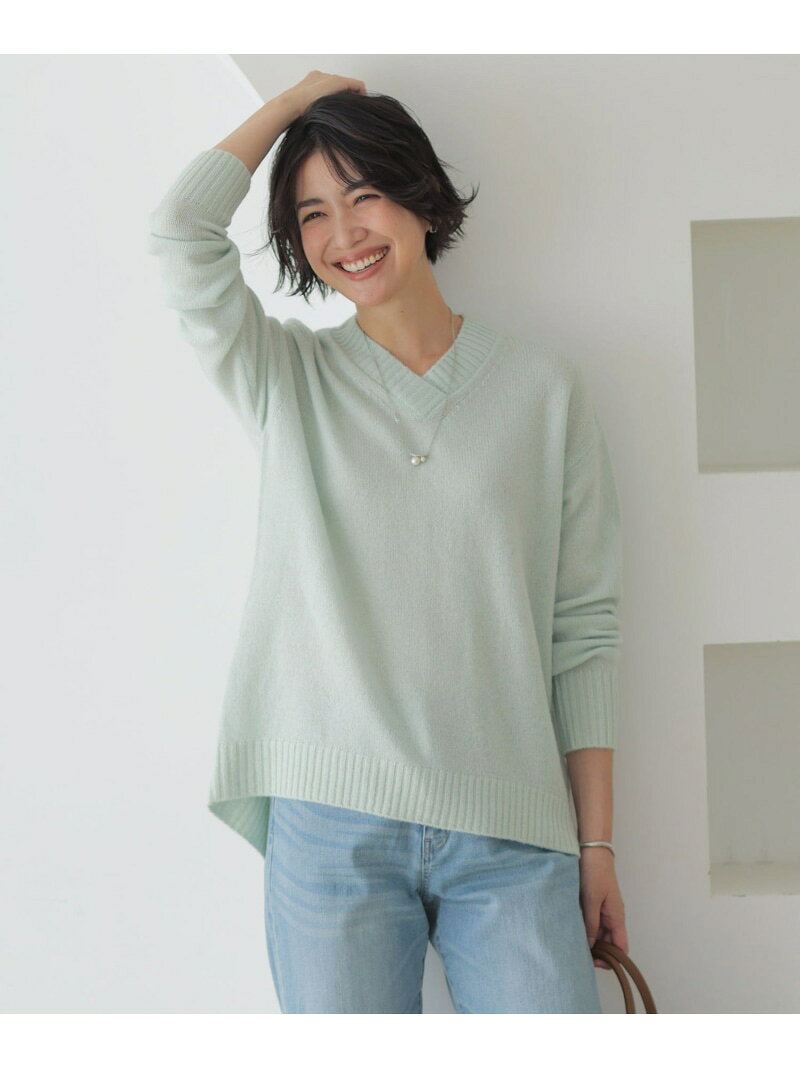 Rakuten - 【SALE／30%OFF】YAK BLEND Vネック ニット J.PRESS ジェイプレス トップス ニット グリーン ベージュ ブラウン グレー【RBA_E】【送料無料】[Rakuten Fashion]