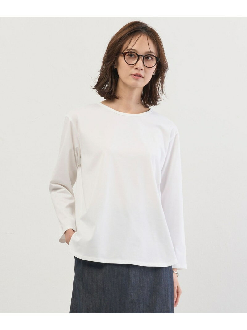Rakuten - ベーシックジャージー シャツテール カットソー J.PRESS ジェイプレス トップス カットソー・Tシャツ ホワイト【送料無料】[Rakuten Fashion]