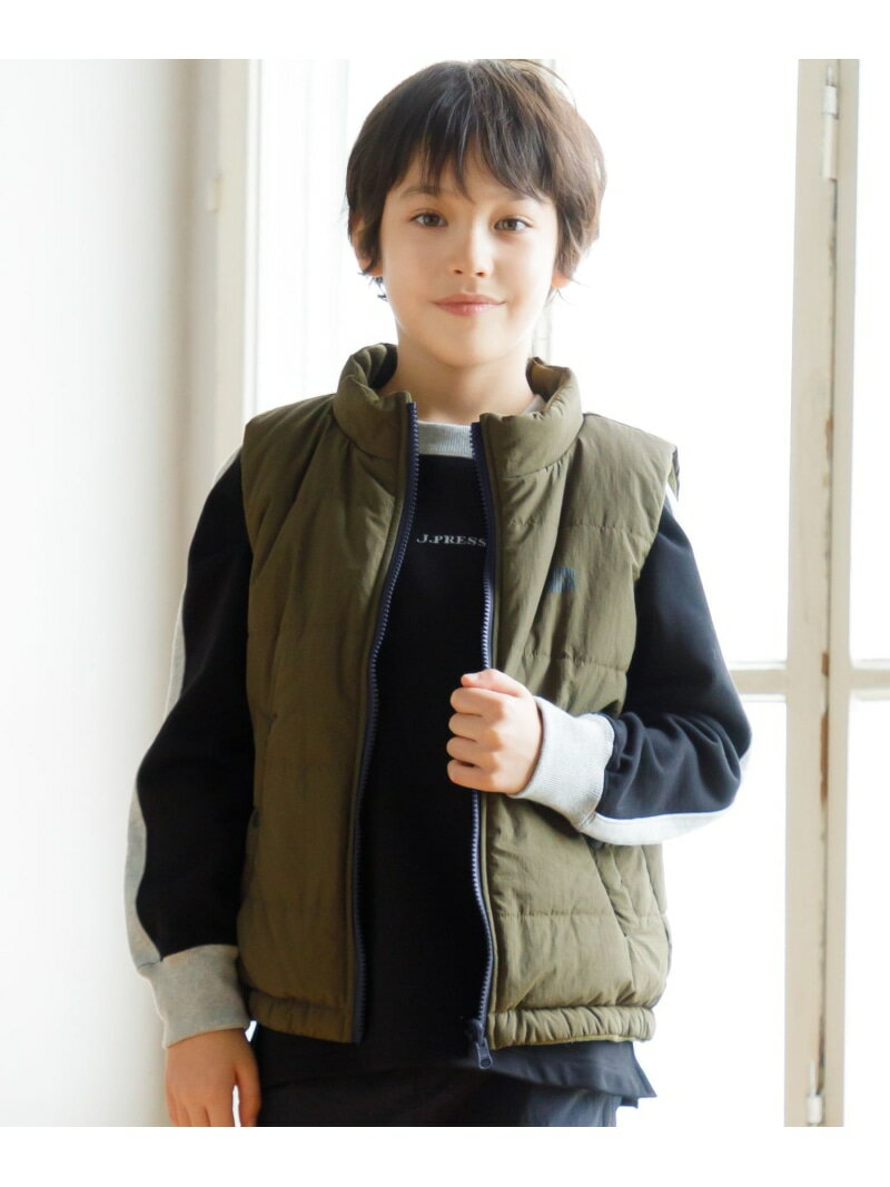 【SALE／40%OFF】【140-170cm】リバーシブル ベスト J.PRESS ジェイプレス ジャケット・アウター ダウンジャケット・ダウンベスト カーキグリーン ネイビー【RBA_E】【送料無料】[Rakuten Fashion]