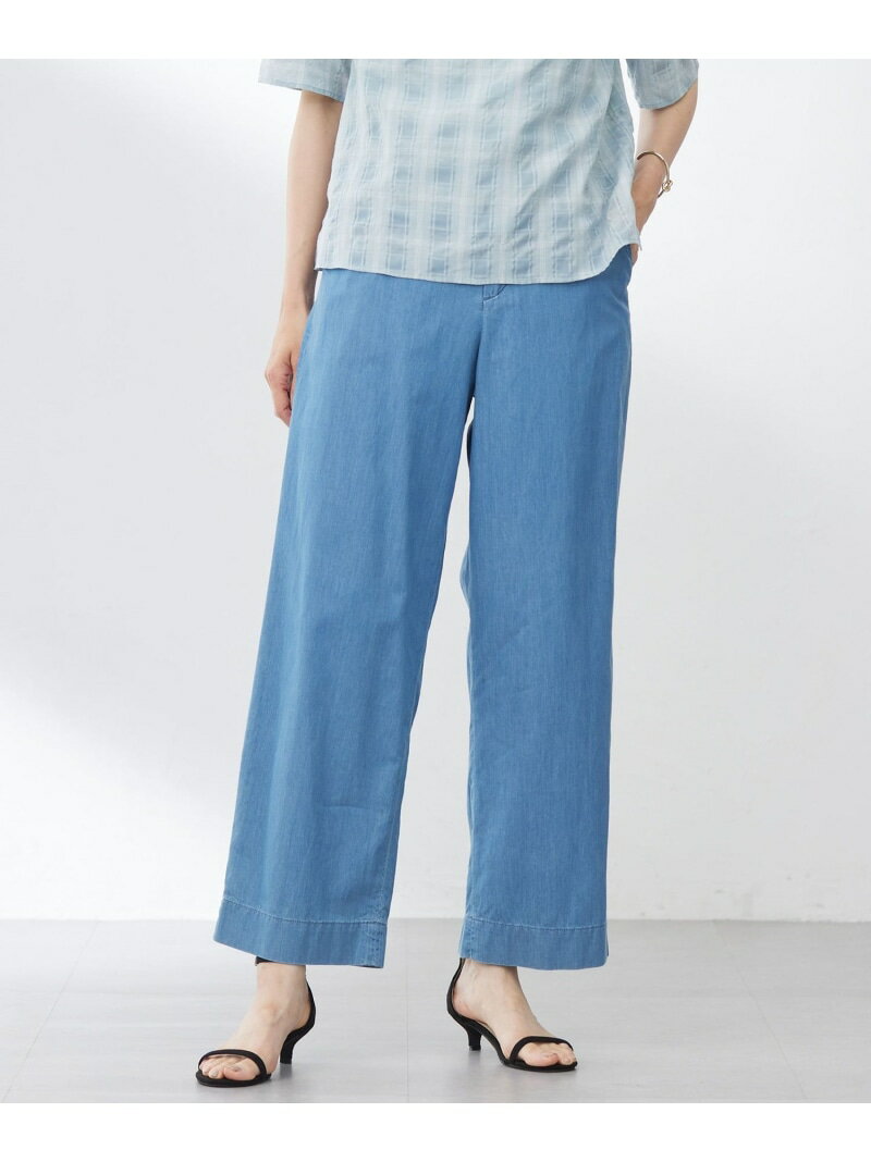 Straight Jeans - 【SALE／40%OFF】【洗える】4oz Light Denim ストレート パンツ J.PRESS LADIES L ジェイプレス パンツ ジーンズ・デニムパンツ ブルー【RBA_E】【送料無料】[Rakuten Fashion]