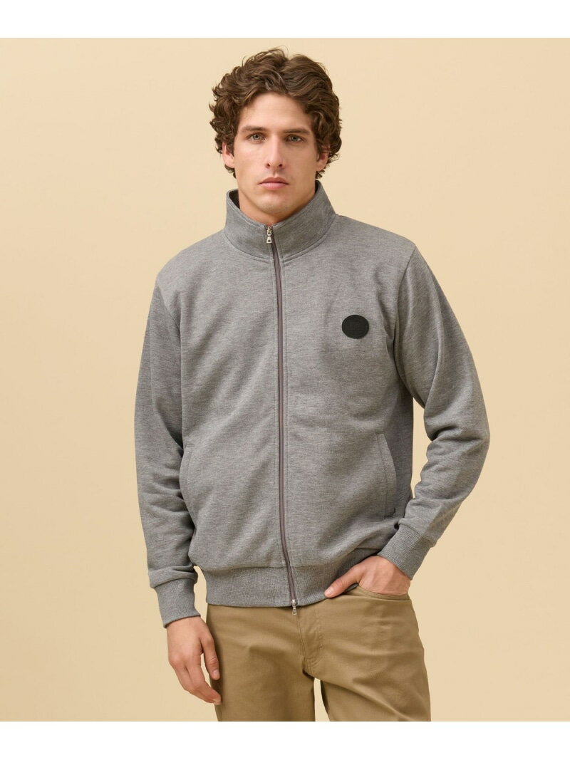 オーバルワンポイント トラックジャケット J.PRESS ジェイプレス トップス その他のトップス ネイビー グレー【送料無料】[Rakuten Fashion]