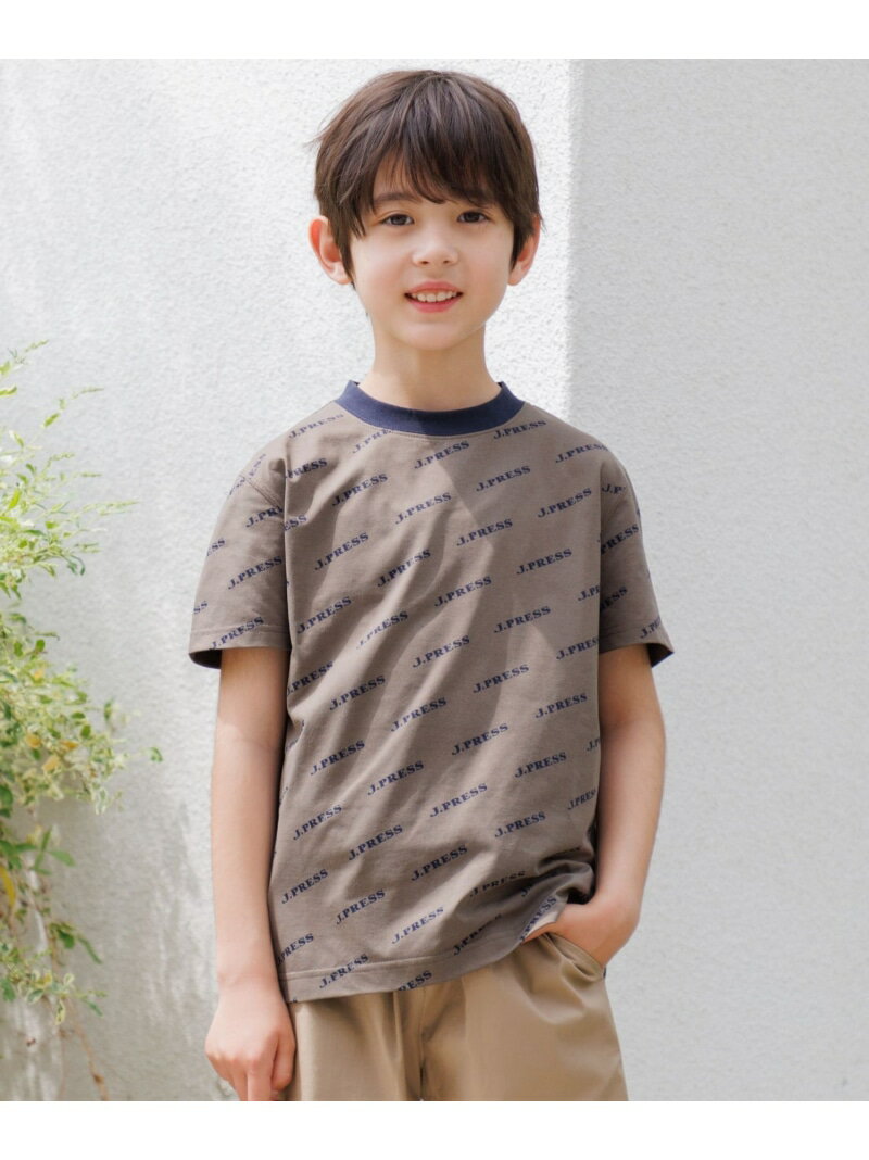 Rakuten - 【SALE／40%OFF】【速乾】【140-170cm】J.PRESS ロゴTシャツ J.PRESS ジェイプレス トップス カットソー・Tシャツ カーキグリーン ベージュ【RBA_E】【送料無料】[Rakuten Fashion]