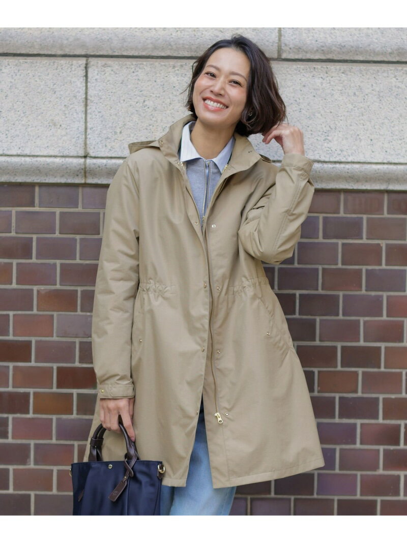 Rakuten - 【2way・ライナー付き】スパンライクナイロンタッサー フーデッド コート J.PRESS ジェイプレス ジャケット・アウター その他のジャケット・アウター ブラウン ベージュ ブラック【送料無料】[Rakuten Fashion]