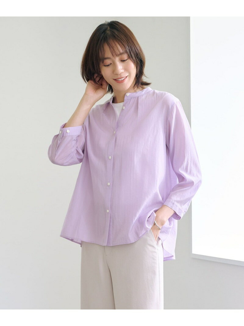 Rakuten - 【SALE／40%OFF】【洗える・速乾・接触冷感】リライムライトローン バックフレア ブラウス J.PRESS ジェイプレス トップス シャツ・ブラウス ブラウン ベージュ グレー パープル【RBA_E】【送料無料】[Rakuten Fashion]