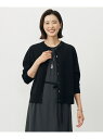 【洗える】レーヨンストレッチ カーディガン J.PRESS LADIES L ジェイプレス トップス カーディガン ブラック ブルー ベージュ【送料無料】[Ra...