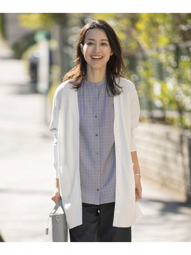 Rakuten - 【SALE／50%OFF】【洗える】COTTON MODAL Vネック カーディガン J.PRESS ジェイプレス トップス カーディガン グレー ネイビー ブルー ホワイト【RBA_E】【送料無料】[Rakuten Fashion]
