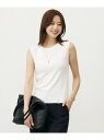 【WEB限定カラーあり・洗える】FINE SLEEVELESS ニット タンクトップ J.PRESS LADIES L ジェイプレス トップス ノースリーブ・タ...