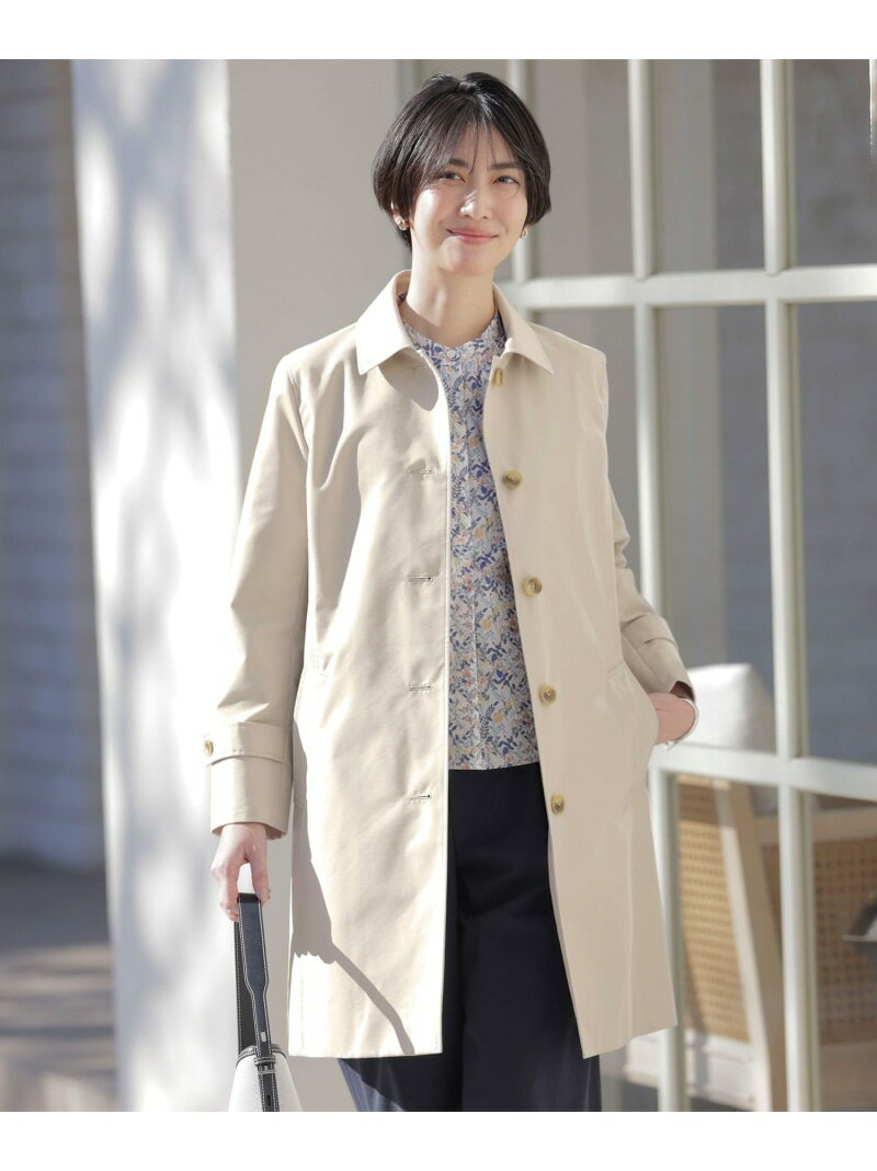 Rakuten - 【SALE／50%OFF】【撥水・WEB限定カラーあり】コットンポリエステル ツイル ロング コート J.PRESS ジェイプレス ジャケット・アウター ステンカラーコート ネイビー ピンク グレー イエロー【RBA_E】【送料無料】[Rakuten Fashion]