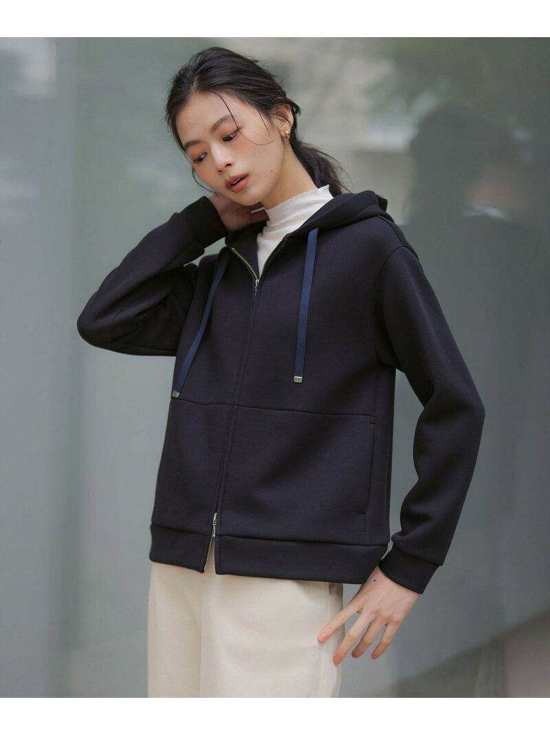 Rakuten - ダンボールジャージー パーカー J.PRESS ジェイプレス トップス パーカー・フーディー ベージュ ネイビー グリーン【送料無料】[Rakuten Fashion]