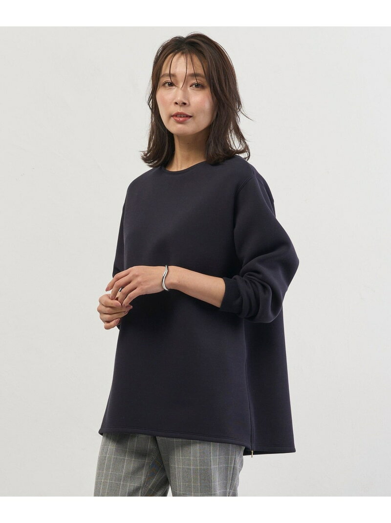 Rakuten - ダンボールジャージー プルオーバー カットソー J.PRESS LADIES L ジェイプレス トップス カットソー・Tシャツ ネイビー ベージュ グリーン【送料無料】[Rakuten Fashion]