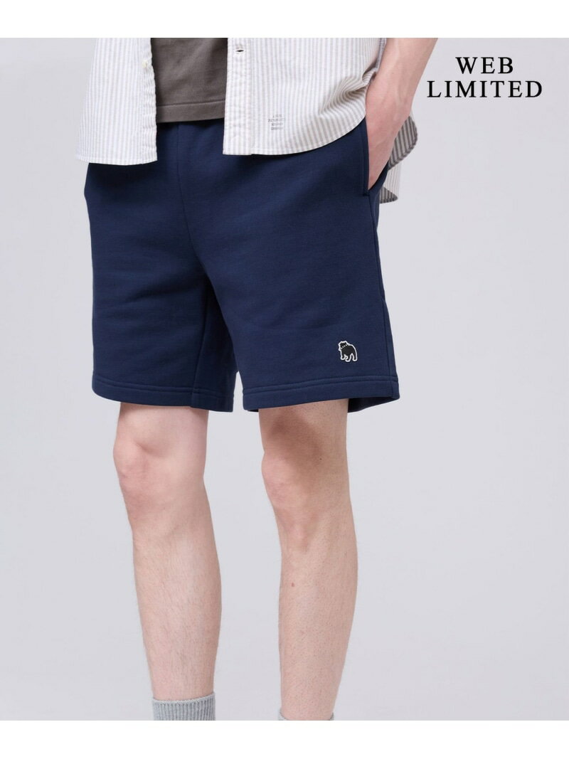 【WEB限定】バックブル スウェットハーフパンツ J.PRESS ジェイプレス パンツ その他のパンツ ネイビー【送料無料】[Rakuten Fashion]