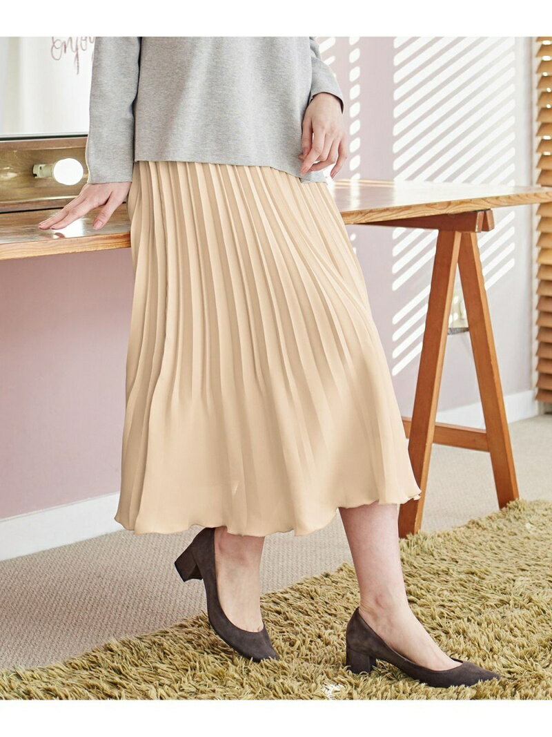 J Press レディース スカート ジェイプレス 洗える バックジョーゼットサテン プリーツスカート J Press J Press ベージュ ジェイプレス ジェイプレス スカート プリーツスカート ギャザースカート ピンク ベージュ グリーン 送料無料 Rakuten Fashion J Press