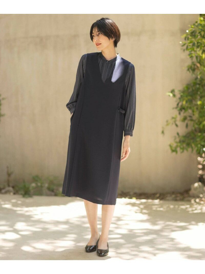 【SALE／40%OFF】【洗える】RELAXIONツイル ジャンパースカート J.PRESS ジェイプレス ワンピース・ドレス ジャンパースカート ネイビー【RBA_E】【送料無料】[Rakuten Fashion]