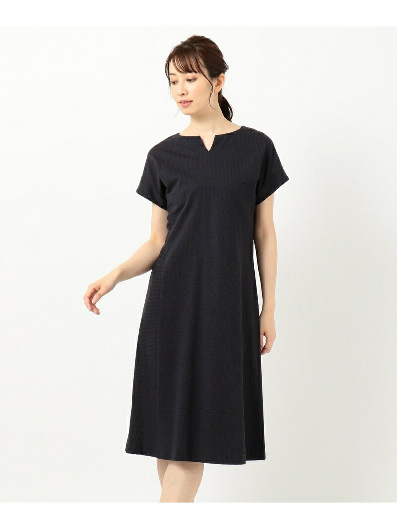 新規購入 Fashion 防菌防臭 吸水速乾 サッカージャージー ワンピース J Press Ladies L ジェイプレス ワンピース 半袖ワンピース ネイビー ブラウン 送料無料 内祝い Www Linkschool Co Uk