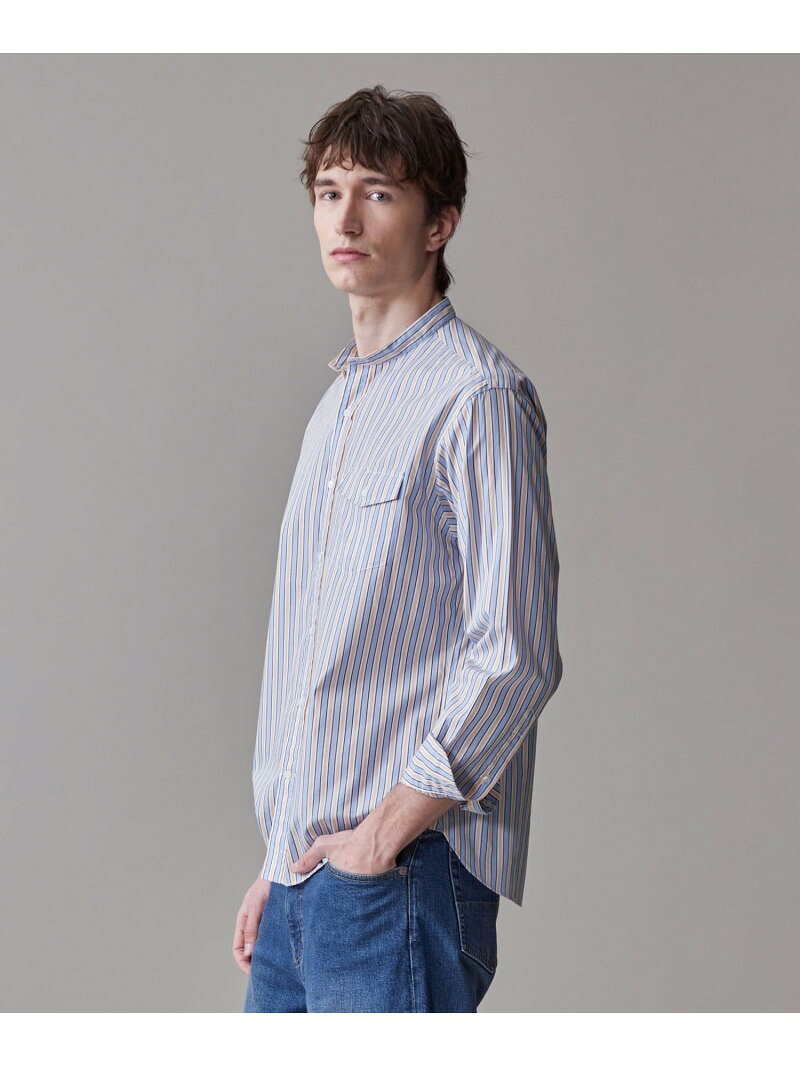 樂天商城 - 【SALE／30%OFF】【SOMELOS】マルチストライプ バンドカラーシャツ J.PRESS ジェイプレス トップス シャツ・ブラウス ブルー イエロー【RBA_E】【送料無料】[Rakuten Fashion]