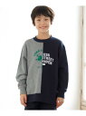 【SALE/20%OFF】【100-130cm】パッチワーク ブルプリント トレーナー J.PRESS ジェイプレス トップス スウェット・トレーナー グレー ...