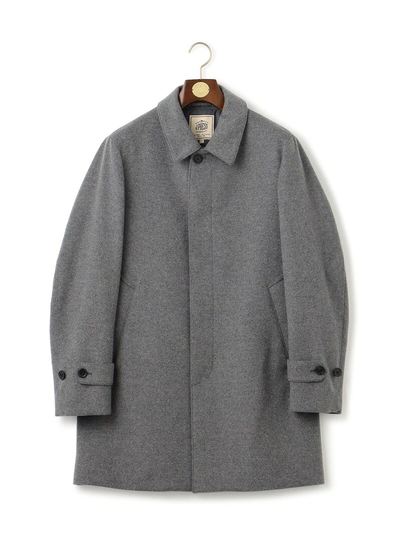 美品⭐︎J.PRESS ステンカラーコート 衿リブ 濃紺 エルボーパッチ L