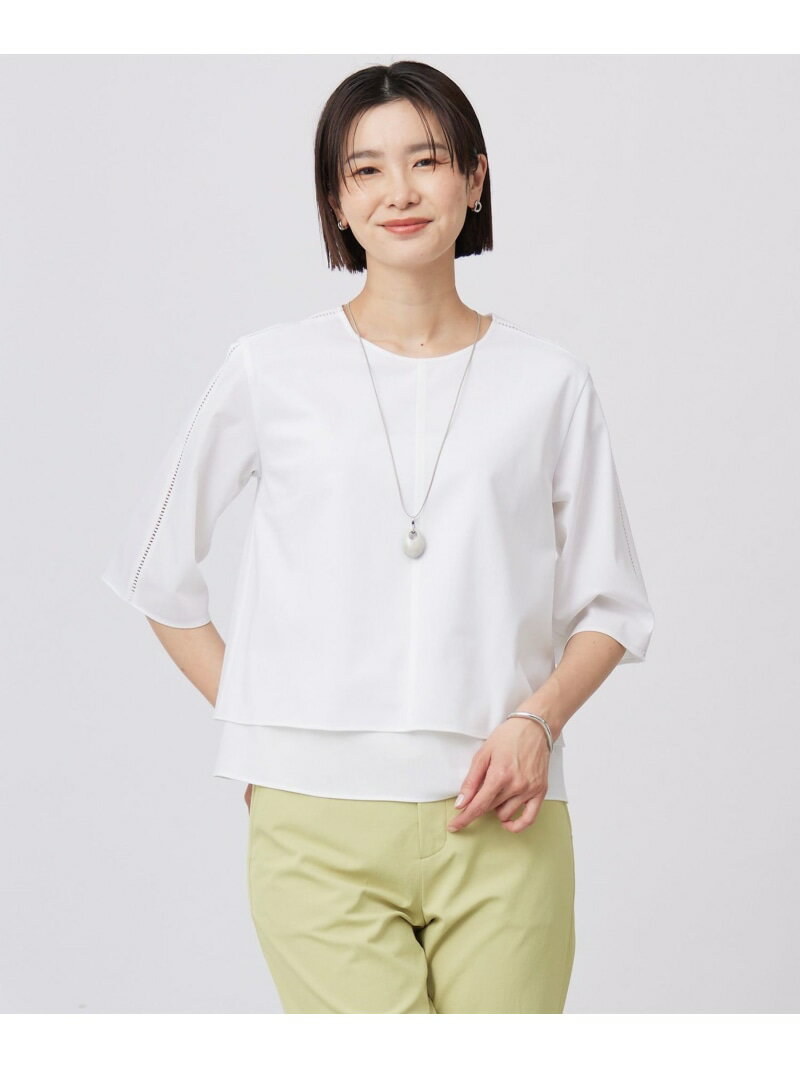 Rakuten - 【SALE／50%OFF】【洗える】トリコットジャージー カットソー J.PRESS ジェイプレス トップス カットソー・Tシャツ ピンク ホワイト ネイビー【RBA_E】【送料無料】[Rakuten Fashion]