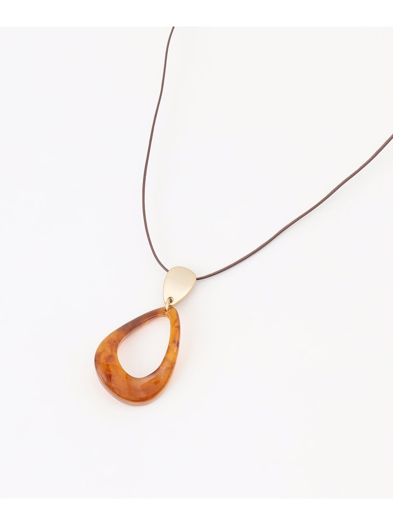 Rakuten - 【SALE／30%OFF】マーブルオーバルネックレス J.PRESS ジェイプレス アクセサリー・腕時計 ネックレス ネイビー ブラウン【RBA_E】【送料無料】[Rakuten Fashion]