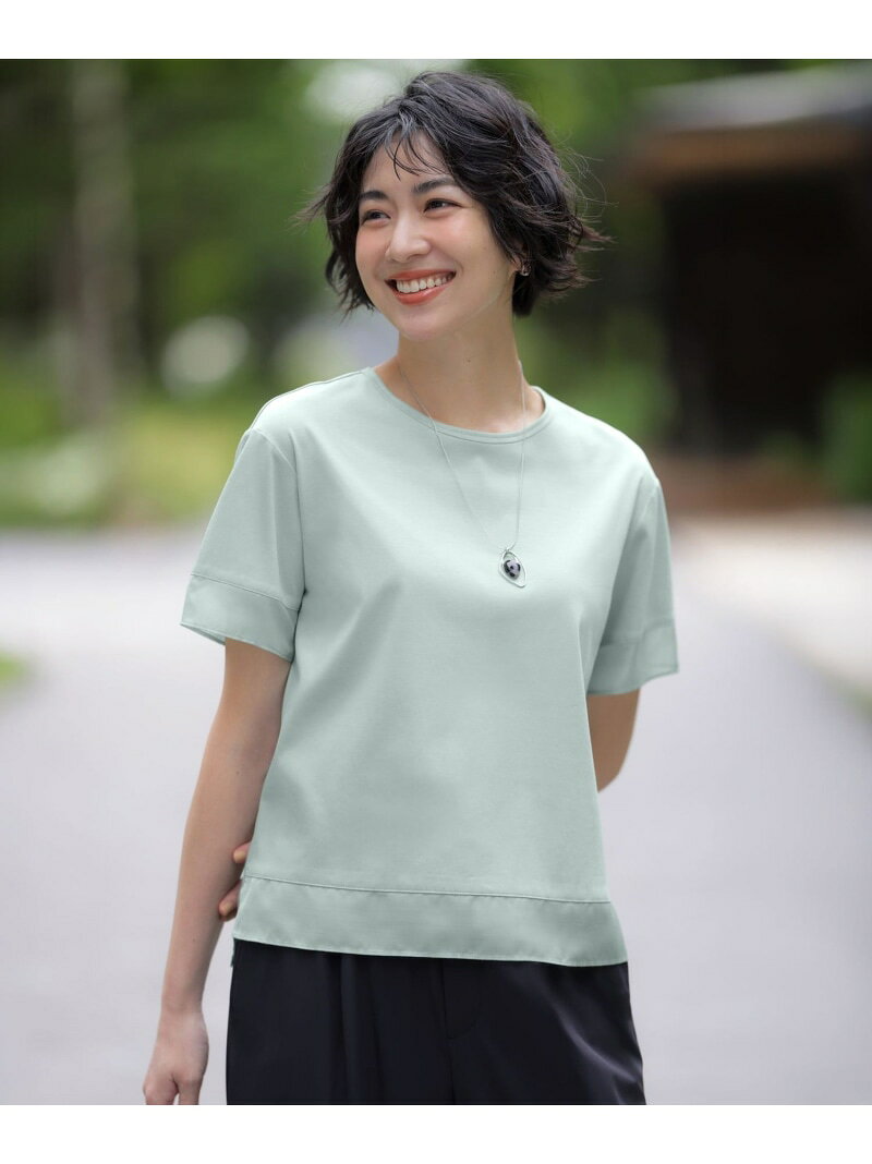 Rakuten - 【シーンレスに活躍】コットンスムース シアーデザイン カットソー J.PRESS ジェイプレス トップス カットソー・Tシャツ ブラウン グレー ブルー ホワイト グリーン ネイビー【送料無料】[Rakuten Fashion]