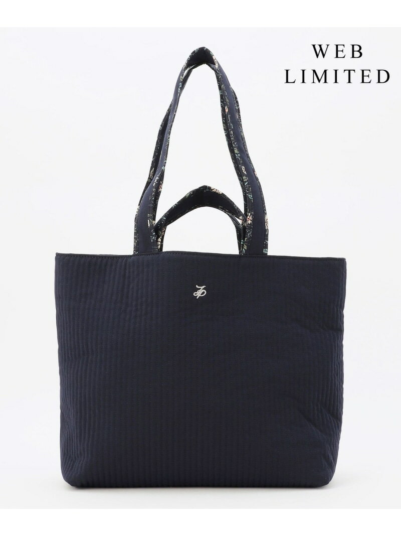 樂天商城 - 【WEB限定・リバーシブル】LIBERTY キルティング トートバッグ J.PRESS ジェイプレス バッグ トートバッグ ネイビー ブラウン グレー【送料無料】[Rakuten Fashion]