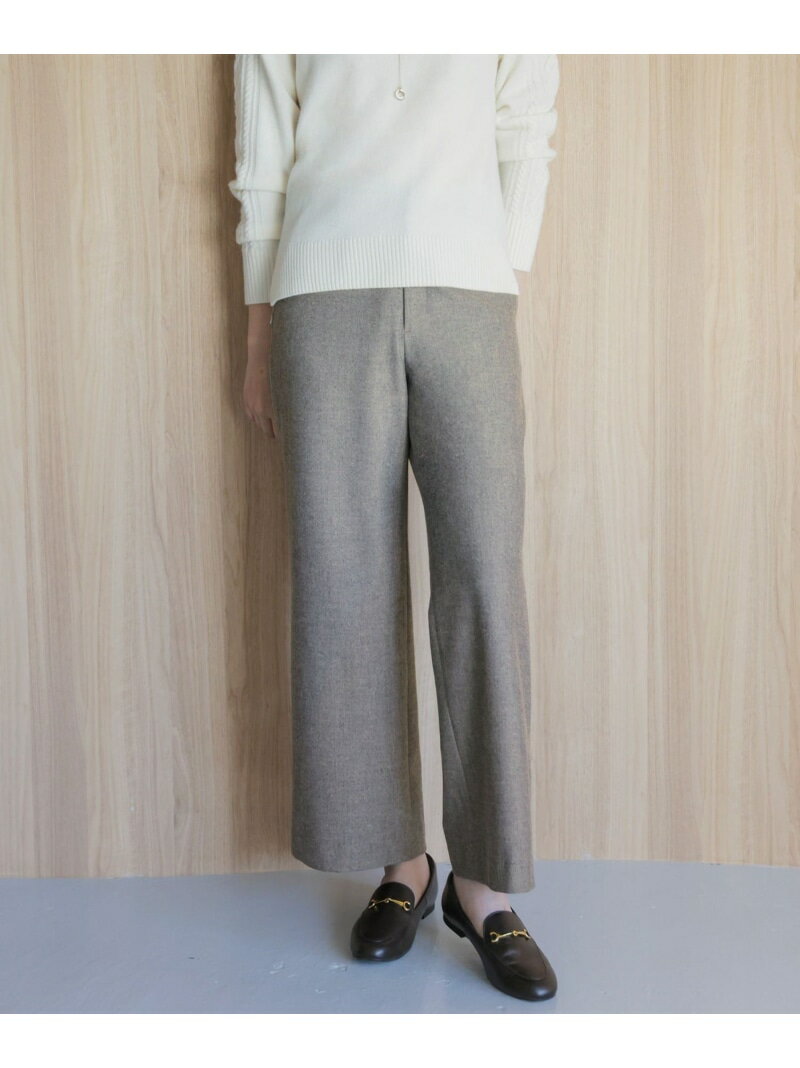 Rakuten - 【SALE／40%OFF】【洗える】チェルビック セミワイド パンツ J.PRESS LADIES L ジェイプレス パンツ その他のパンツ ブラウン ネイビー グレー【RBA_E】【送料無料】[Rakuten Fashion]