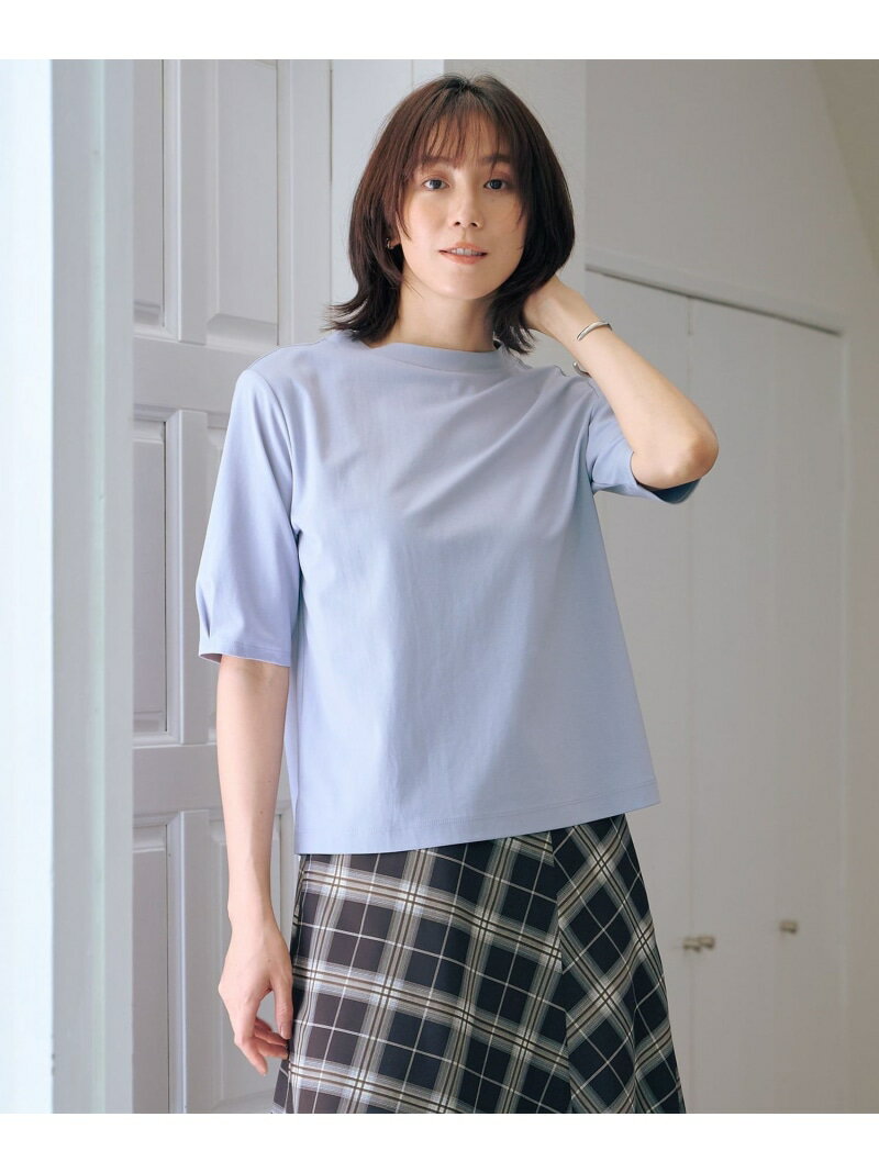 Rakuten - 【SALE／50%OFF】【洗える・抗菌防臭・接触冷感・吸水速乾】ドライポンチ モックネック カットソー J.PRESS ジェイプレス トップス カットソー・Tシャツ ブルー ブラック ベージュ【RBA_E】【送料無料】[Rakuten Fashion]