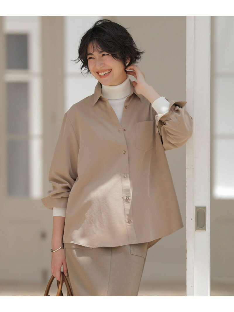 Rakuten - 【SALE／40%OFF】ピーチポプリン シャツ J.PRESS LADIES L ジェイプレス トップス シャツ・ブラウス ブラック ベージュ ブラウン【RBA_E】【送料無料】[Rakuten Fashion]