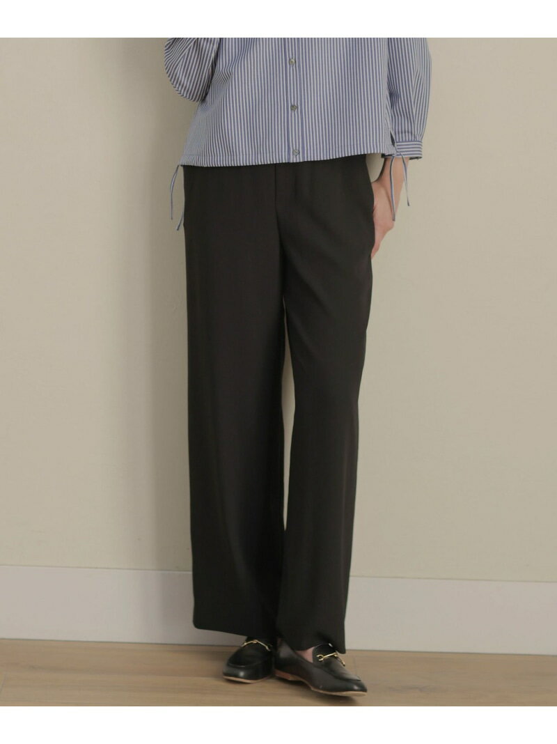 樂天商城 - 【SALE／40%OFF】【洗える】バックサテンジョーゼット リラックス パンツ J.PRESS LADIES L ジェイプレス パンツ その他のパンツ ブラウン ブラック【RBA_E】【送料無料】[Rakuten Fashion]