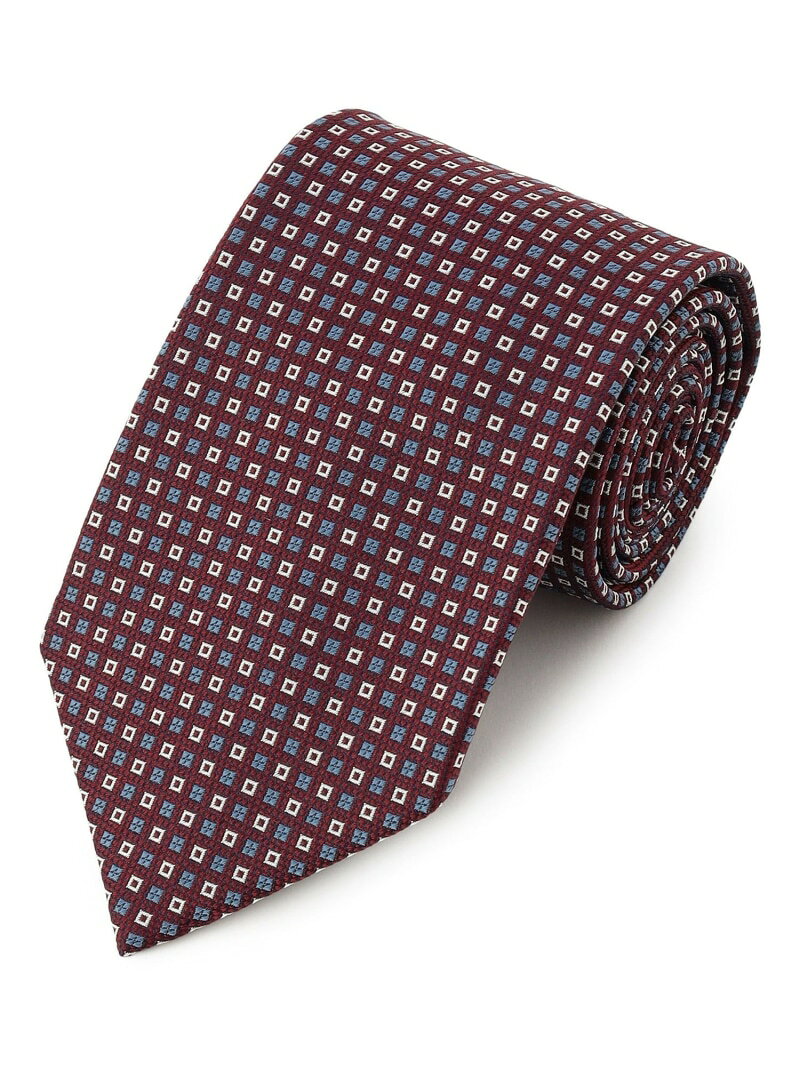 Rakuten - 【GEOMETRIC JACQUARD COLLECTION】ジオメトリックジャガード ネクタイ J.PRESS ジェイプレス スーツ・フォーマル ネクタイ・蝶ネクタイ ワインレッド オレンジ グリーン【送料無料】[Rakuten Fashion]